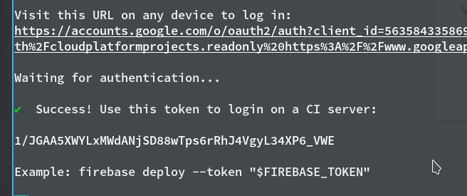 生成 Firebase Token