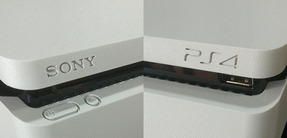 Sony 和 PS4 LOGO 特写